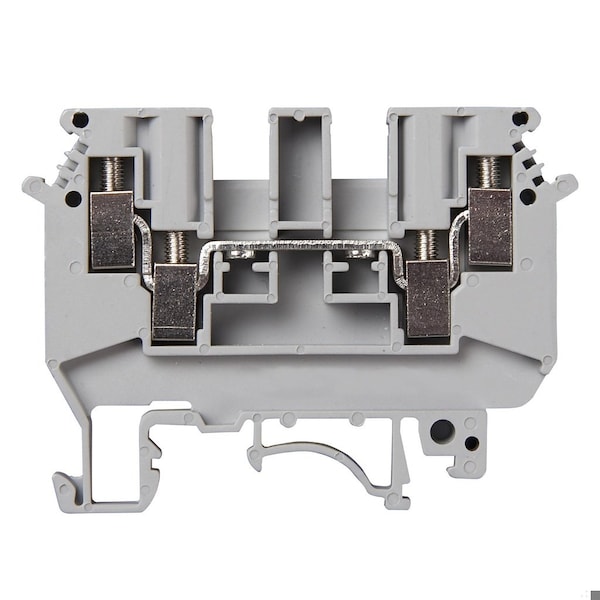 Automation Systems Interconnect 4 Wire Feed Through Terminal Block, DIN Rail Terminal Block For 4-Wires, 6mm, 30-10 AWG, 50-PK ASIUDK4 - main